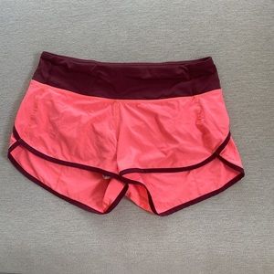 Lululemon speed shorts size 4